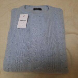 SALVATORE FERRAGAMO GENTLEMAN'S 4-PLY PURE CASHMERE SWEATER